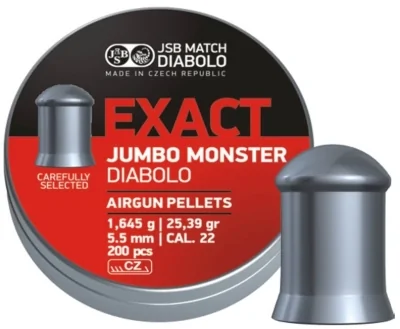 Puli pnevmaticheskie JSB Diabolo Exact Jumbo Monster k.5,5mm 1,645g (200 sht)